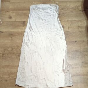 Camila Coelho Cream Strapless Sheath Dress